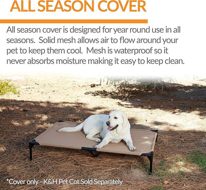 K&H Pet Products Elevated Cooling Outdoor Dog Bed 50 X 32 Inches