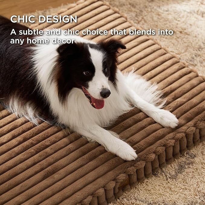 Bedsure Orthopedic Dog Bed for Large Dogs (36x27, Copper