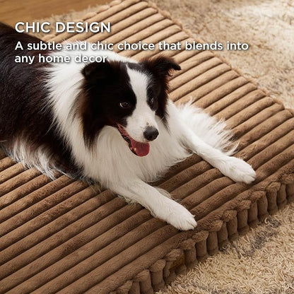 Bedsure Orthopedic Dog Bed for Large Dogs (36x27, Copper