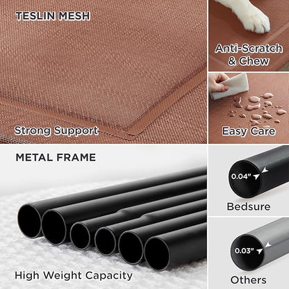 Bedsure Elevated Raised Cooling Cots Bed for Large Dogs 49 inches