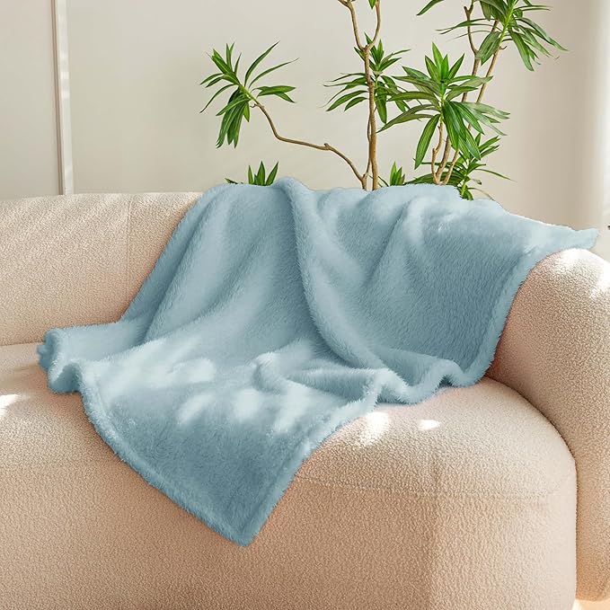 PETHUR Super Soft Dog Blankets for Medium Dogs 29"x40", Blue