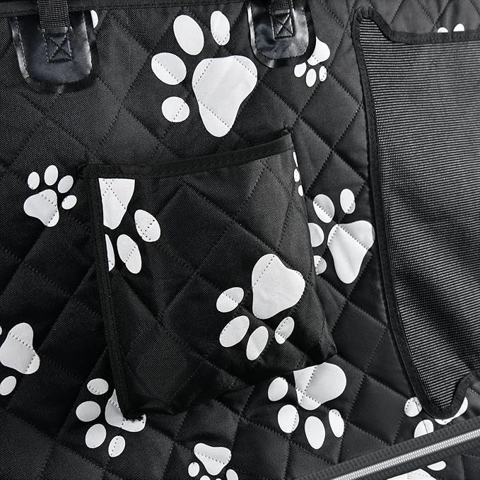 Dog Car Seat Cover for Back Seat Pet Cover for Dogs Waterproof Dog Hammock for Car 600D Heavy Duty Non Slip Scratch Proof Backseat Cover for Dogs in Car