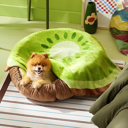 Lesure Puppy Blankets for Small Dogs 350GSM Flannel 30"x30", Green