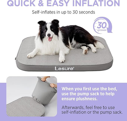 Lesure Inflatable Waterproof Dog Bed for XL Dog Bed 3 Inch