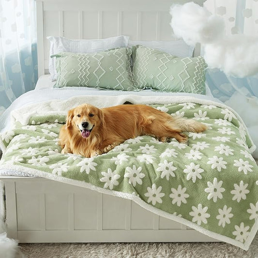 Lesure Waterproof Dog Blanket for Large Dogs 3D Textured