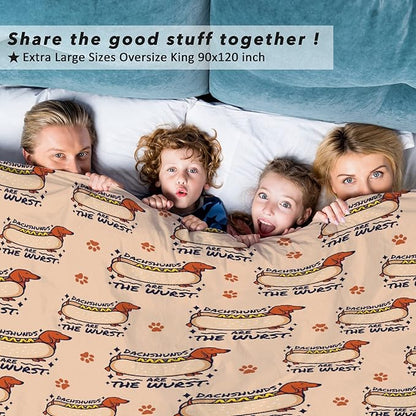 Dachshund Dog Blankets Puppy Blanket 50x40 in