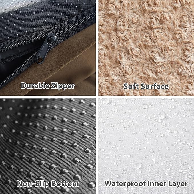 BFPETHOME Orthopedic Dog Beds for Large Dogs-Waterproof Sofa Dog Bed with Removable Washable Cover