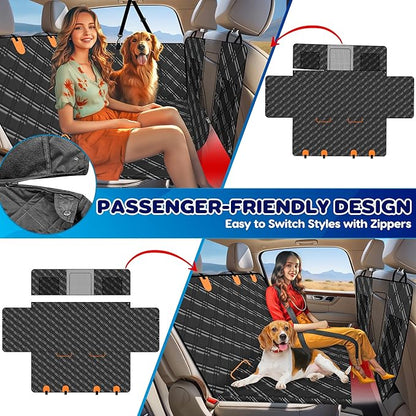 Loiion Back Seat Extender for Dogs 6 in 1 Convertible