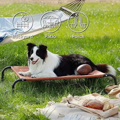 Bedsure Elevated Raised Cooling Cots Bed for Large Dogs 49 inches