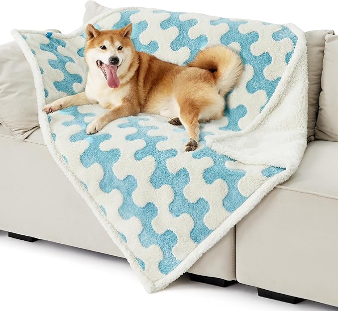 Lesure Waterproof Dog Blanket for Large Dogs 3D Textured