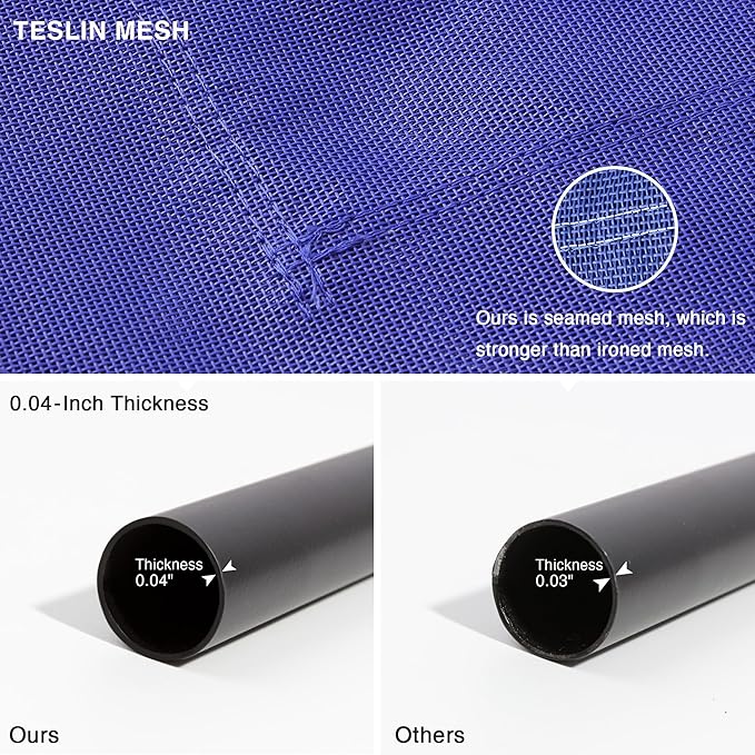 Love's cabin Elevated Cooling Dog Bed for Medium Dogs Beach,Blue,43 inches