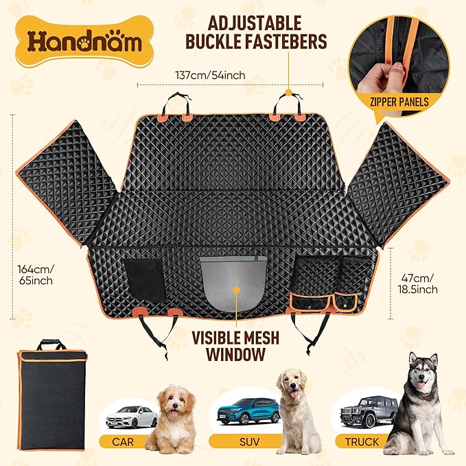 Back Seat Extender for Dogs 300lbs Dog