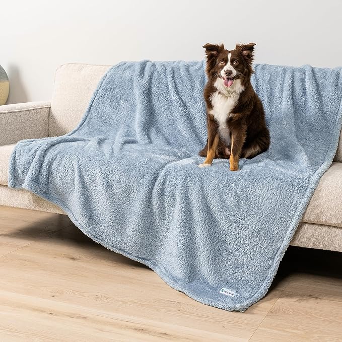 PetAmi Dog Blanket for Large Dogs Blue 60x80