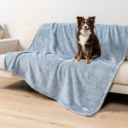 PetAmi Dog Blanket for Large Dogs Blue 60x80