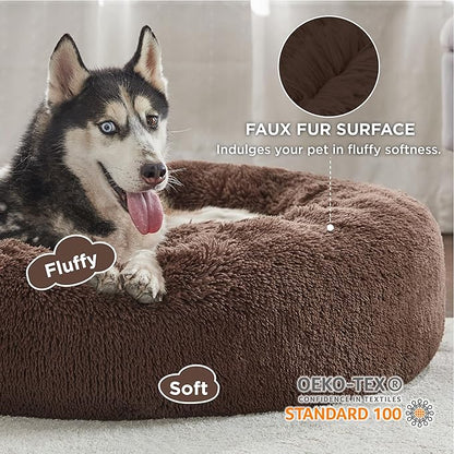 Bedsure Calming Dog Bed for Large Dogs 36 inches 100 lbs