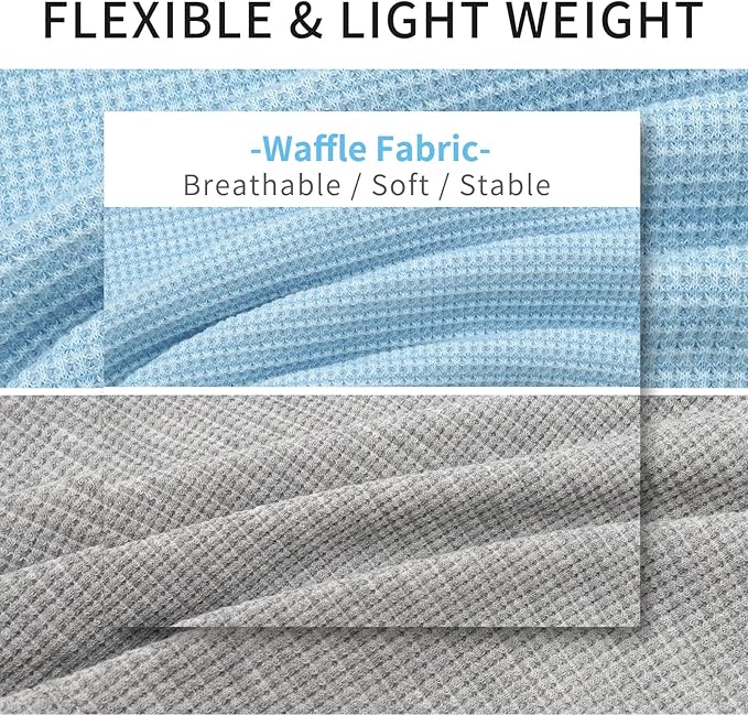 KYEESE 2Pack Dog Shirts Waffle for Small Dogs Stretchy Dog T-Shirts Lightweight Dog Tank Top Sleeveless Dog Vest Breathable