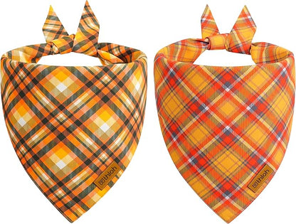 Fall Dog Bandanas 2 Pack