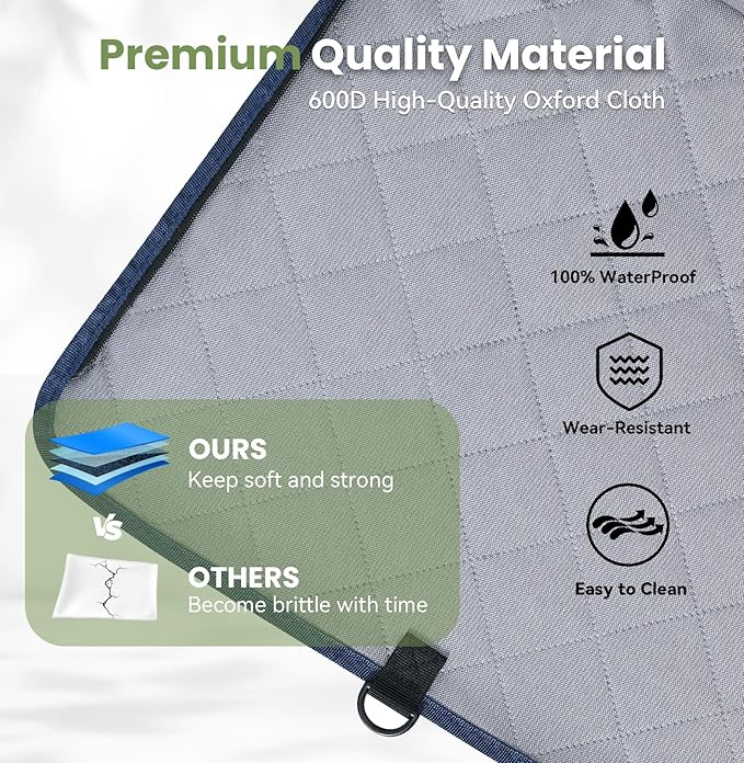 Back Seat Extender for Dogs with Storage