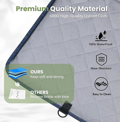 Back Seat Extender for Dogs with Storage