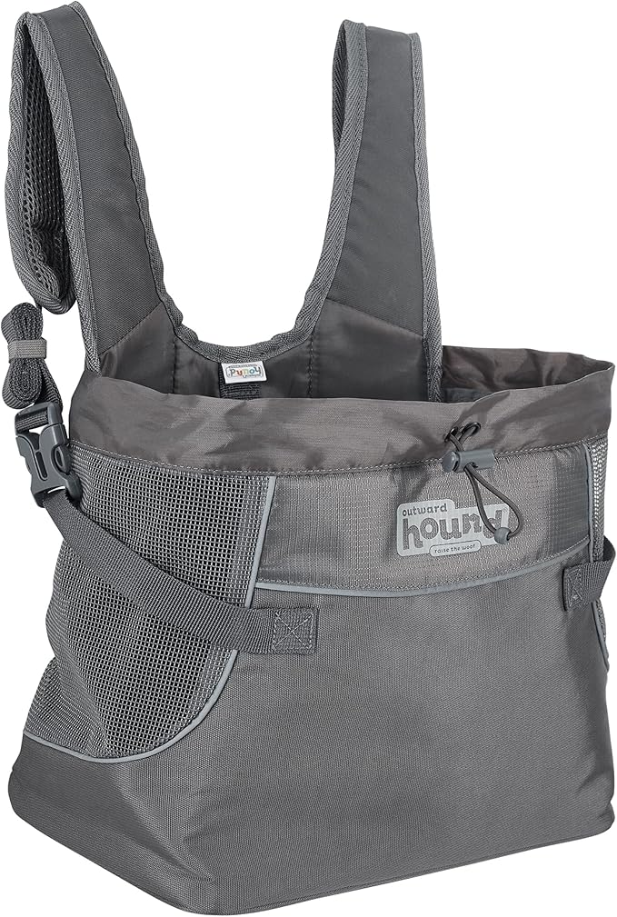 Outward Hound PupPak Dog Front Carrier, Small, Grey