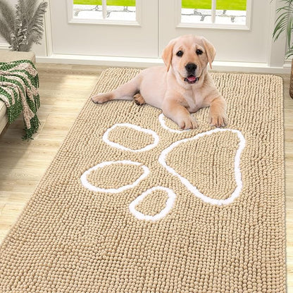 smiry Dog Door Mat for Muddy Paws (59x35 Inches,