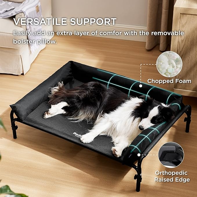 Bedsure XL Elevated Raised Outdoor Dog Bed 42 inches