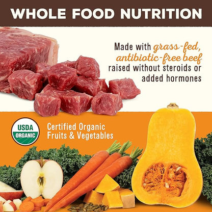 Primal Freeze Dried Dog Food Pronto, Beef; Scoop & Serve, Complete & Balanced Meal; Also Use as Topper or Treat; Premium, Healthy, Grain Free High Protein Raw Dog Food (16 oz, 2-pack)