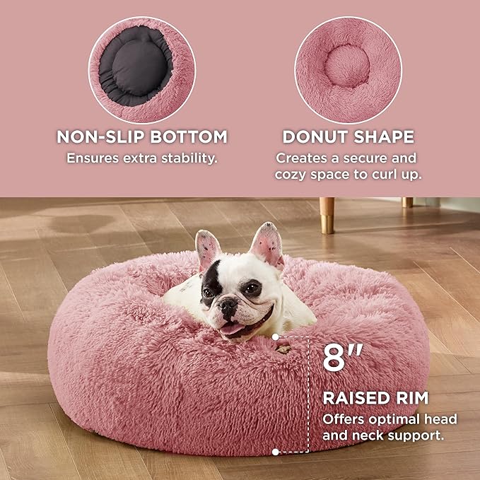 Bedsure Calming Dog Bed for Small Dogs 23 inches 25 lbs