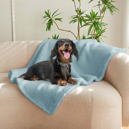PETHUR Super Soft Dog Blankets for Medium Dogs 29"x40", Blue