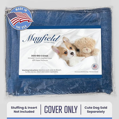 Mayfield Denim Large Dog Bed Cover