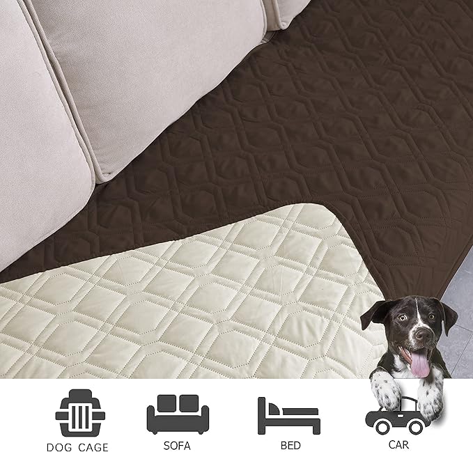 Ameritex Waterproof Dog Bed Cover Pet Blanket for Furniture Bed Couch Sofa Reversible