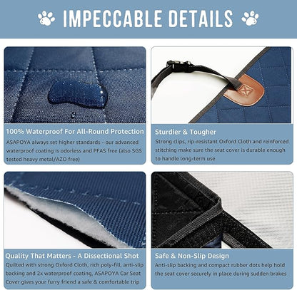 Dog Seat Cover for Cars Trucks SUVs