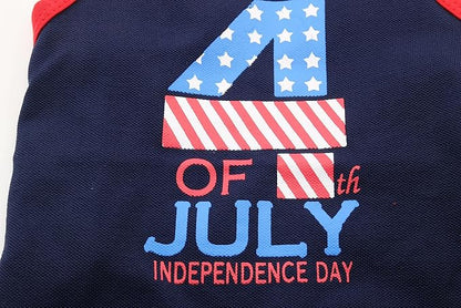 4th of July Small Puppy Clothes Independent Day