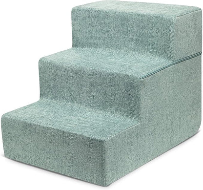 Best Pet Supplies Foldable Foam Pet Steps for Small Dogs and Cats 3-Step