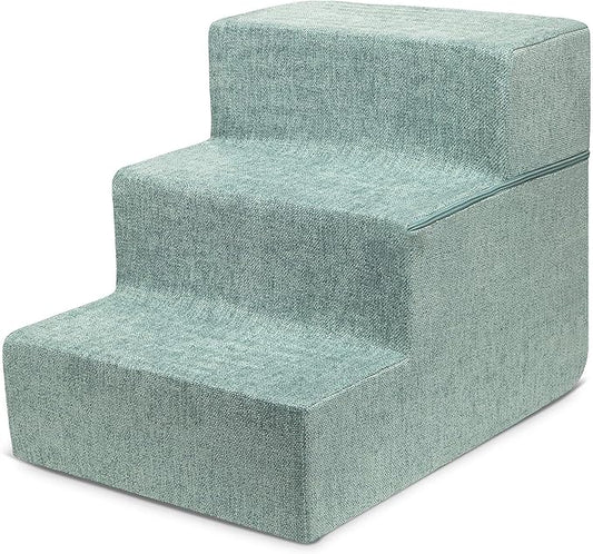 Best Pet Supplies Foldable Foam Pet Steps for Small Dogs and Cats 3-Step