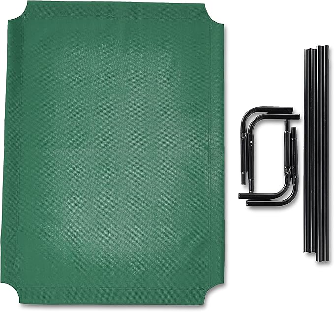 Amazon Basics Cooling Elevated Dog Bed with Metal Frame 130 x 80 x 19 cm