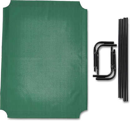 Amazon Basics Cooling Elevated Dog Bed with Metal Frame 130 x 80 x 19 cm