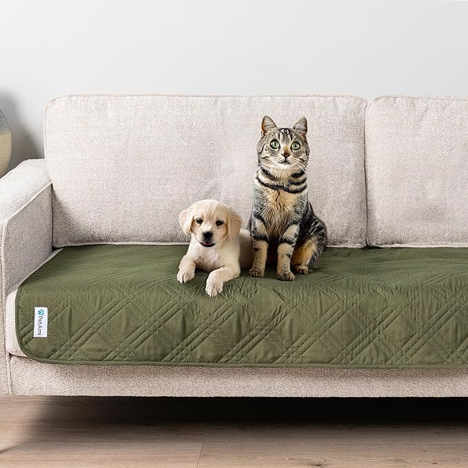 PetAmi Waterproof Couch Cover for Dogs 30x70 Green