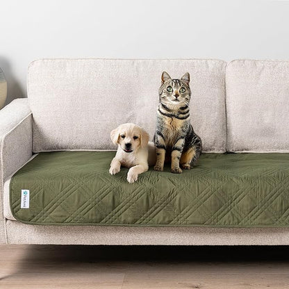 PetAmi Waterproof Couch Cover for Dogs 30x70 Green