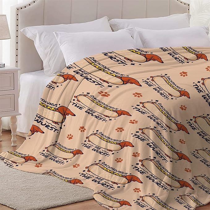 Dachshund Dog Blankets Puppy Blanket 50x40 in