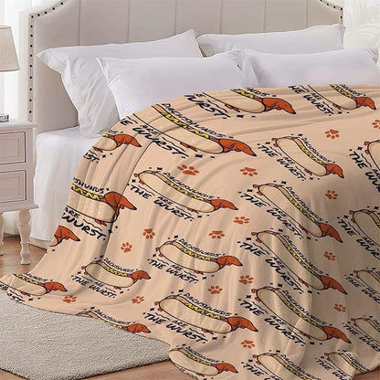 Dachshund Dog Blankets Puppy Blanket 60x50 in