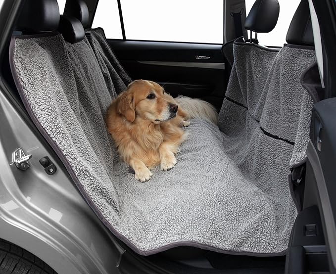 Waterproof Microfiber Zippered Pet Hammock Seat Cover 62“ W 75“