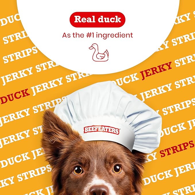 Beefeaters Duck Jerky Strip Treats for Dogs | 38 oz