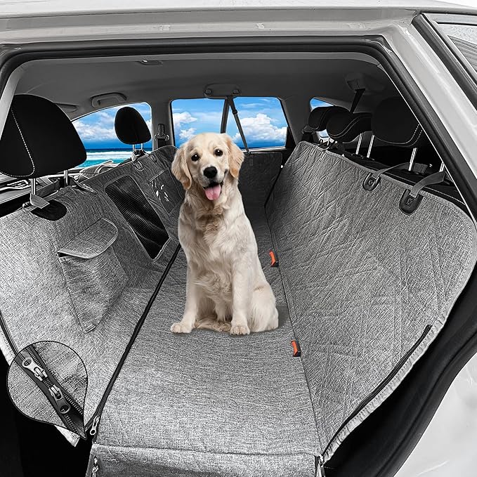 Dog Car Seat Cover for Pets 100% Waterproof 900D Heavy