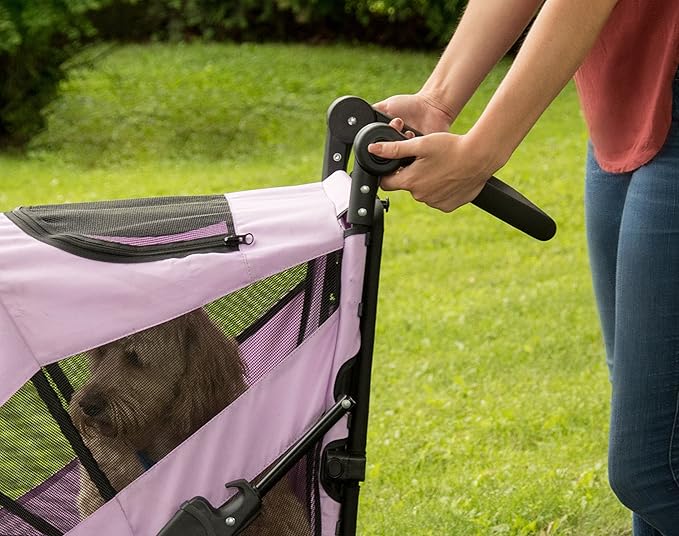 Pet Gear NO-Zip Pet Stroller with Dual Entry 1 Model, 4 Colors