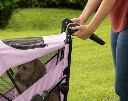 Pet Gear NO-Zip Pet Stroller with Dual Entry 1 Model, 4 Colors
