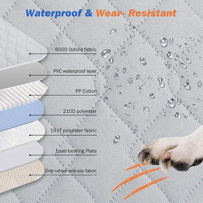 Dog Car Seat Cover for Back Seat 330lbs Waterproof