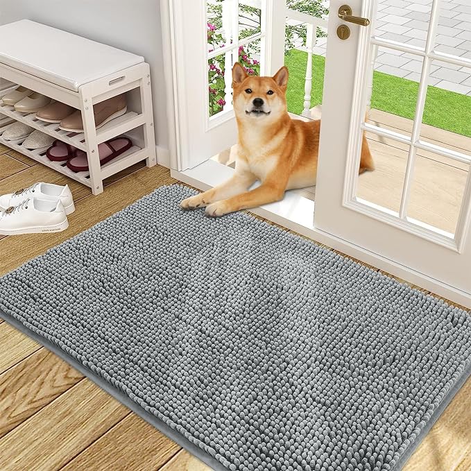 OLANLY Dog Door Mat for Muddy Paws 48x30