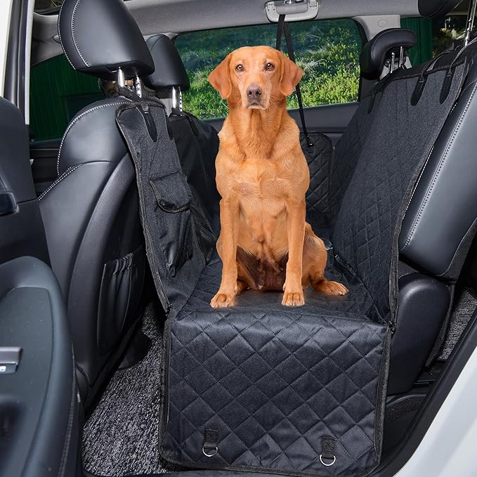 Anyoupin Dog Car Seat Cover for Back Seat