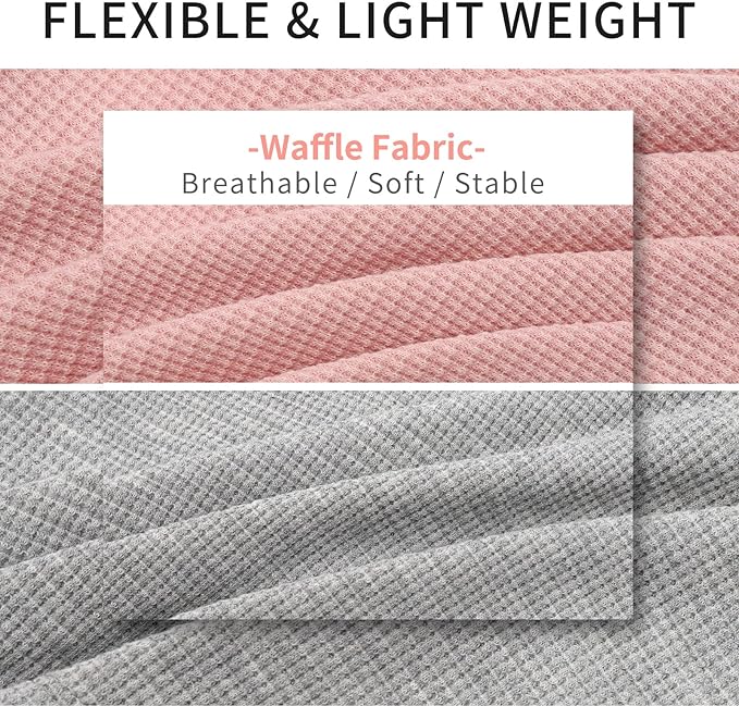 KYEESE 2Pack Dog Shirts Waffle for Small Dogs Stretchy Dog T-Shirts Lightweight Dog Tank Top Sleeveless Dog Vest Breathable Cat Shirt